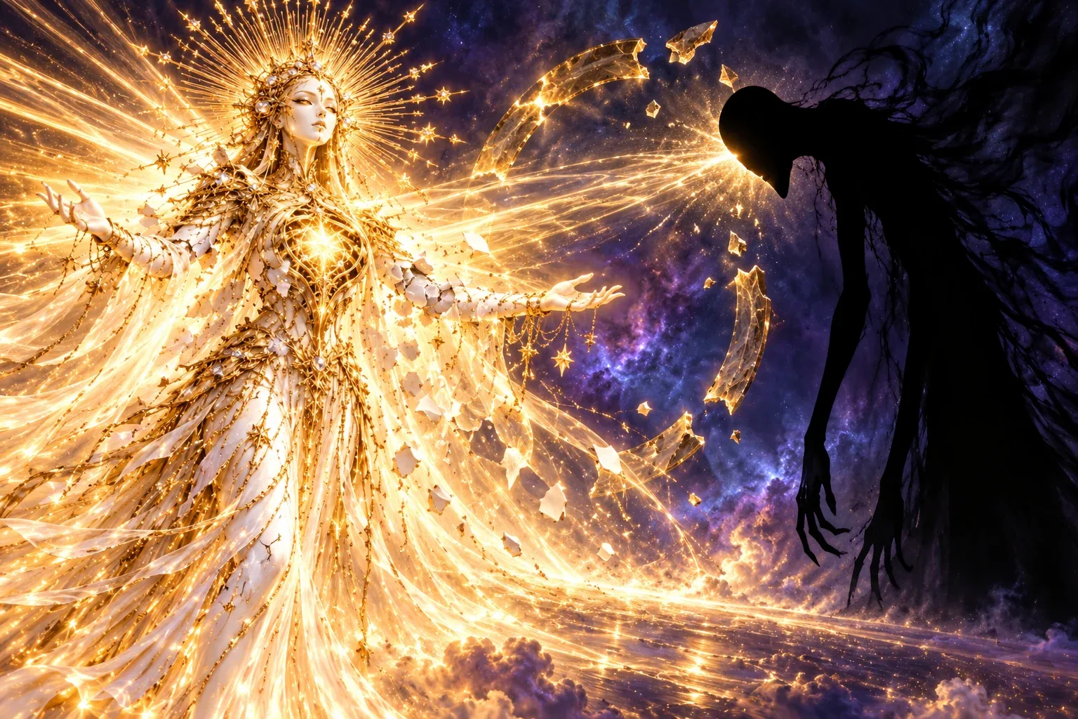 Vael burns herself against the Hollow