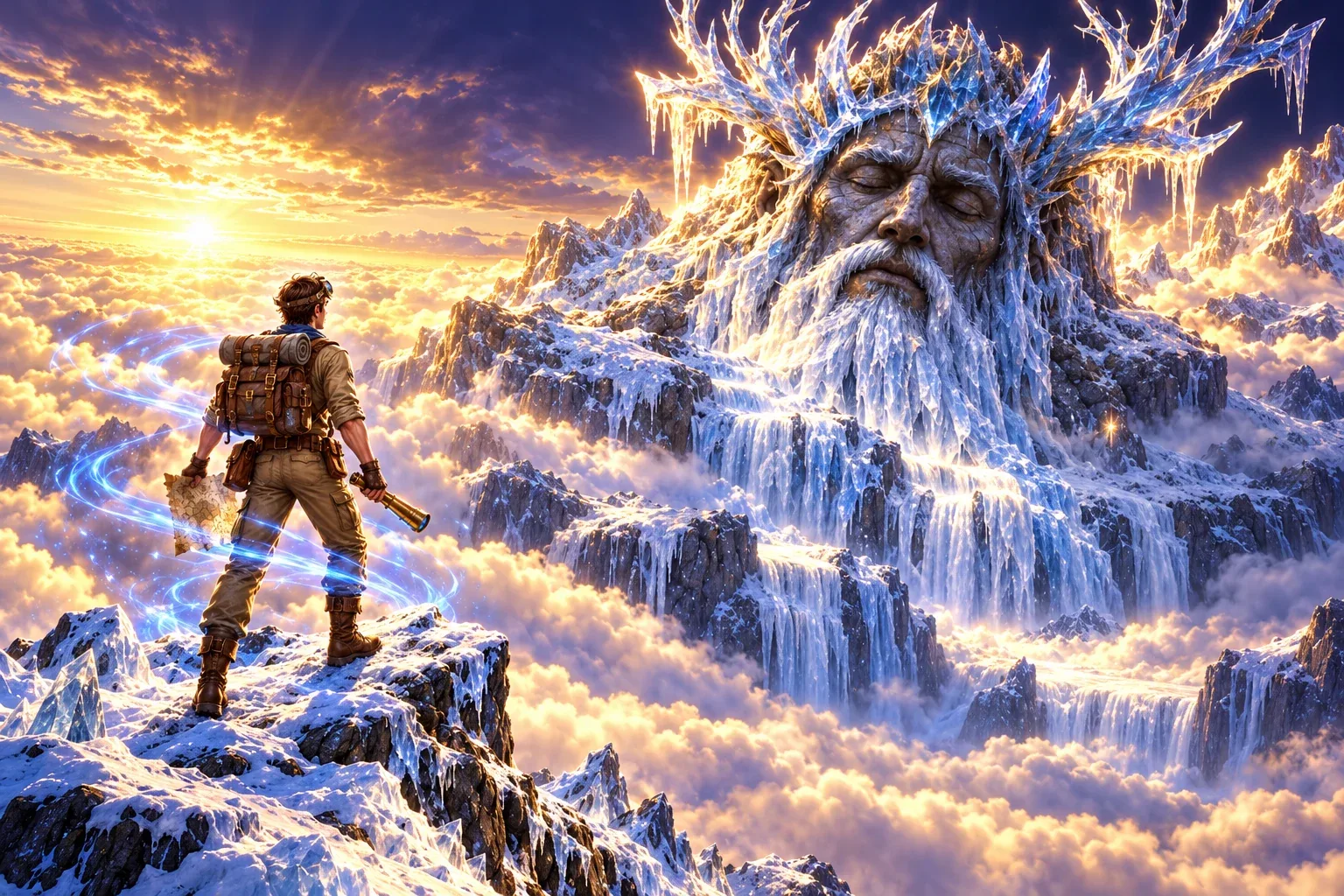 The Explorer finds the Glacier King's face